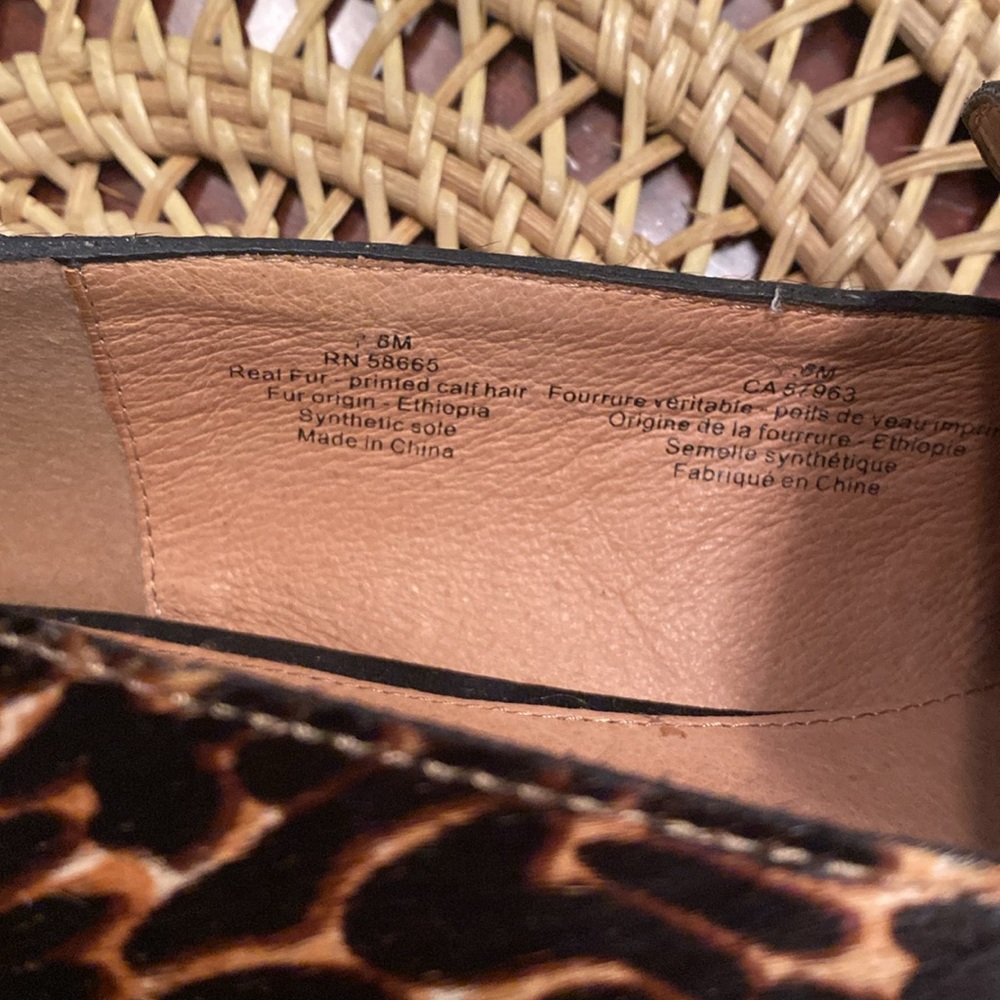 Halogen animal print calf hair flats size 8 - Picture 2 of 5